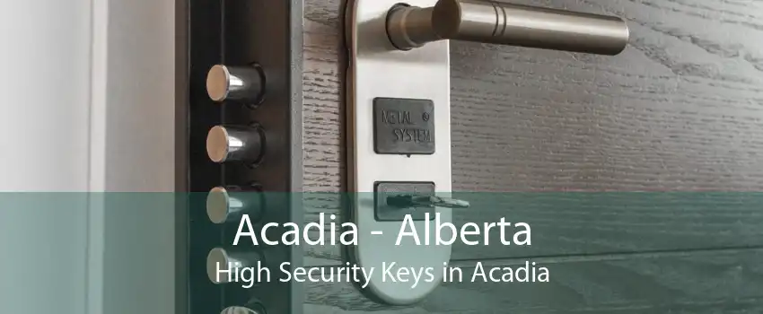 Acadia - Alberta High Security Keys in Acadia