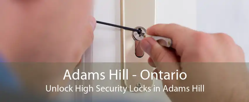 Adams Hill - Ontario Unlock High Security Locks in Adams Hill