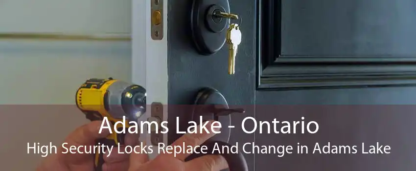 Adams Lake - Ontario High Security Locks Replace And Change in Adams Lake