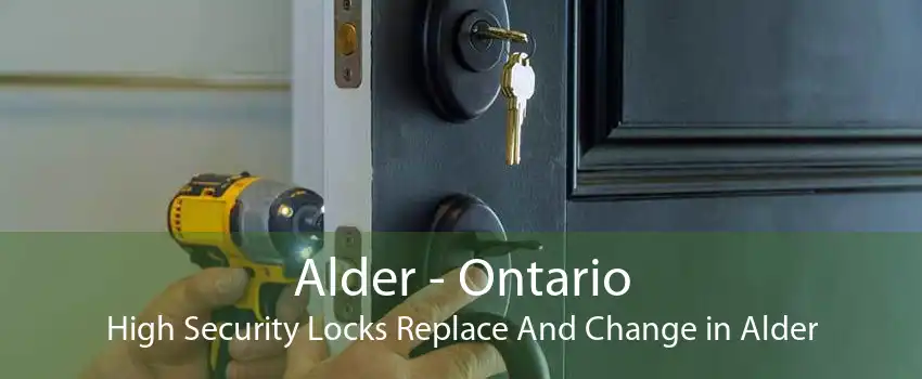 Alder - Ontario High Security Locks Replace And Change in Alder