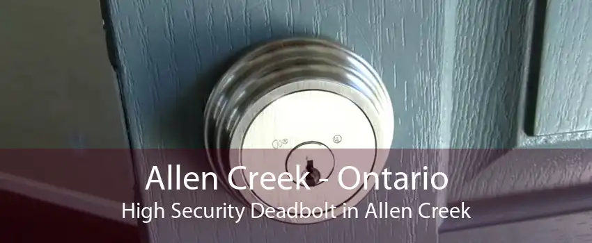 Allen Creek - Ontario High Security Deadbolt in Allen Creek