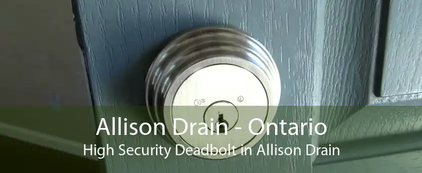 Allison Drain - Ontario High Security Deadbolt in Allison Drain