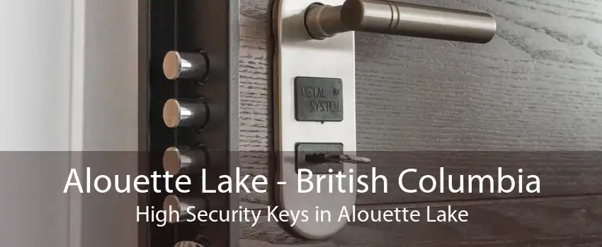 Alouette Lake - British Columbia High Security Keys in Alouette Lake