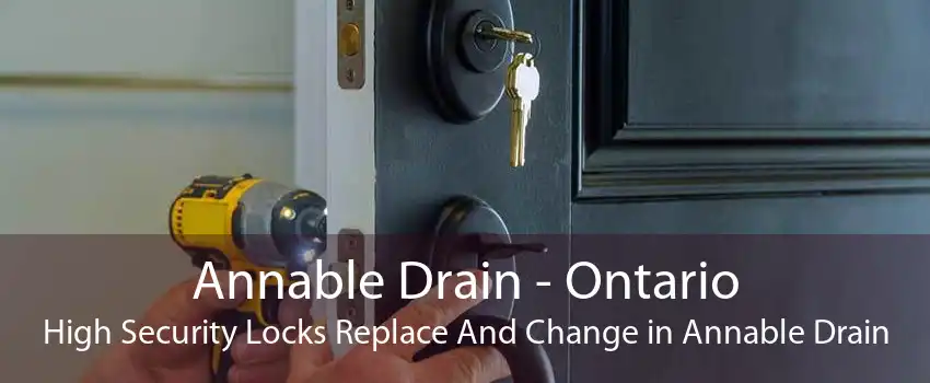 Annable Drain - Ontario High Security Locks Replace And Change in Annable Drain