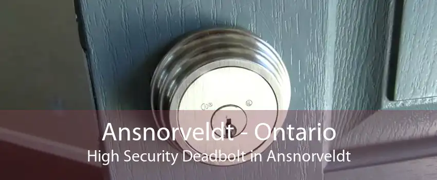 Ansnorveldt - Ontario High Security Deadbolt in Ansnorveldt