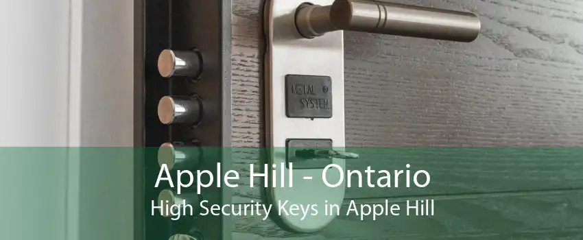 Apple Hill - Ontario High Security Keys in Apple Hill