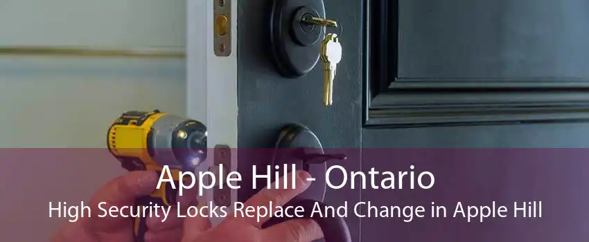 Apple Hill - Ontario High Security Locks Replace And Change in Apple Hill