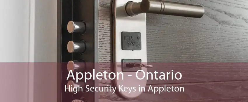 Appleton - Ontario High Security Keys in Appleton