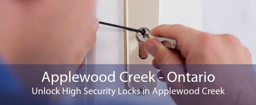 Applewood Creek - Ontario Unlock High Security Locks in Applewood Creek