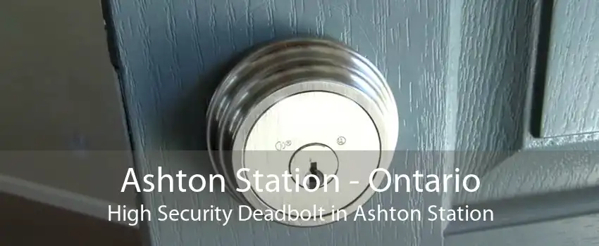 Ashton Station - Ontario High Security Deadbolt in Ashton Station