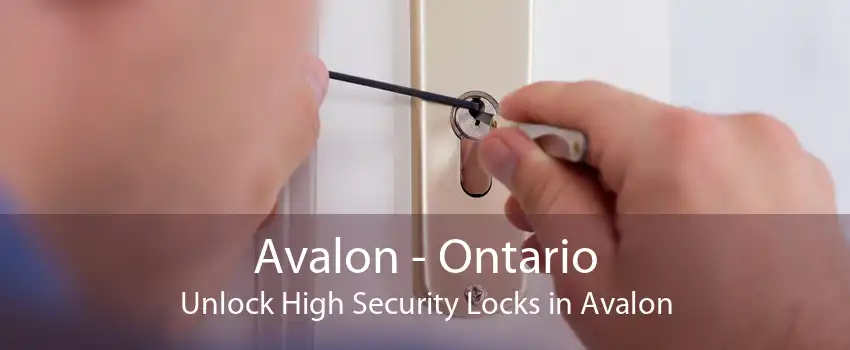Avalon - Ontario Unlock High Security Locks in Avalon