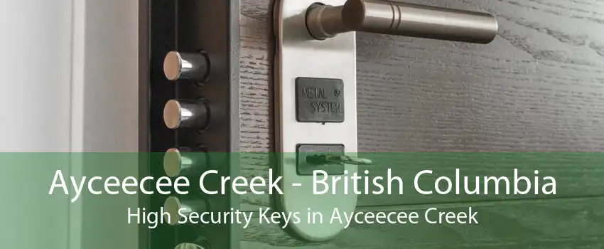 Ayceecee Creek - British Columbia High Security Keys in Ayceecee Creek
