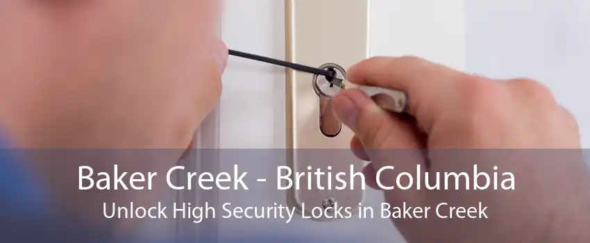 Baker Creek - British Columbia Unlock High Security Locks in Baker Creek
