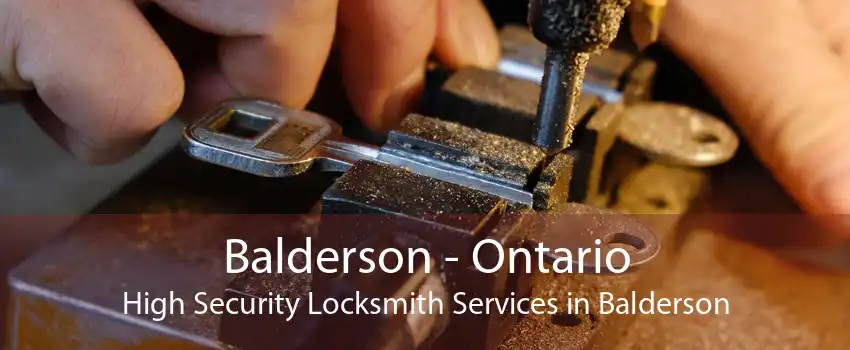 Balderson - Ontario High Security Locksmith Services in Balderson