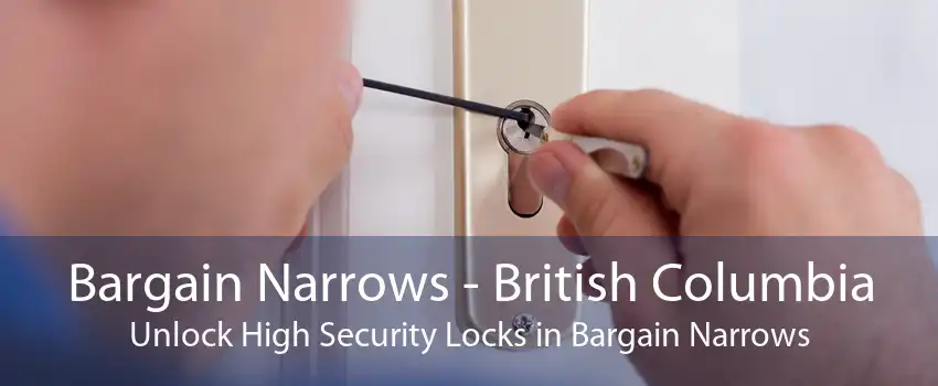 Bargain Narrows - British Columbia Unlock High Security Locks in Bargain Narrows