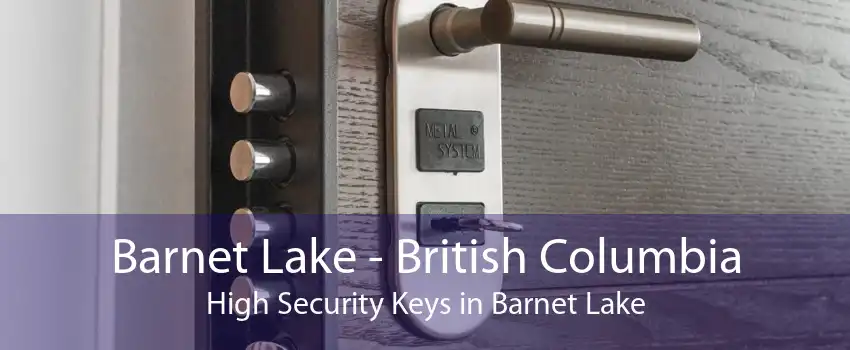 Barnet Lake - British Columbia High Security Keys in Barnet Lake