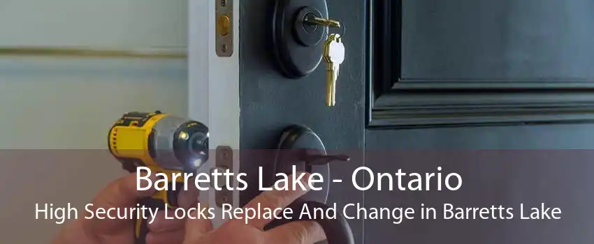 Barretts Lake - Ontario High Security Locks Replace And Change in Barretts Lake