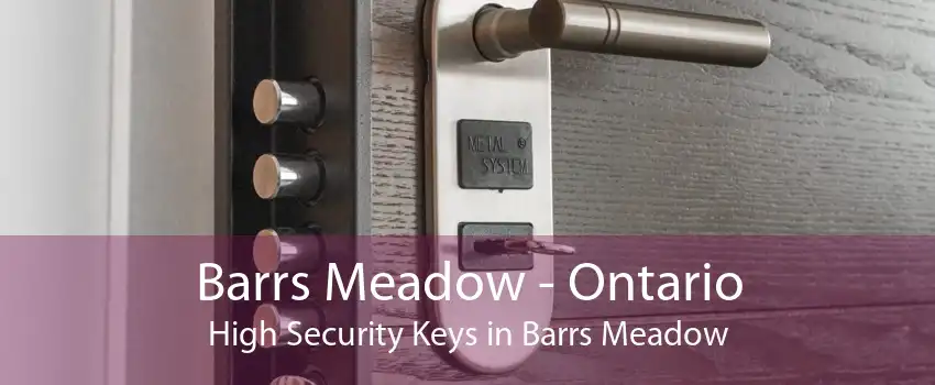 Barrs Meadow - Ontario High Security Keys in Barrs Meadow