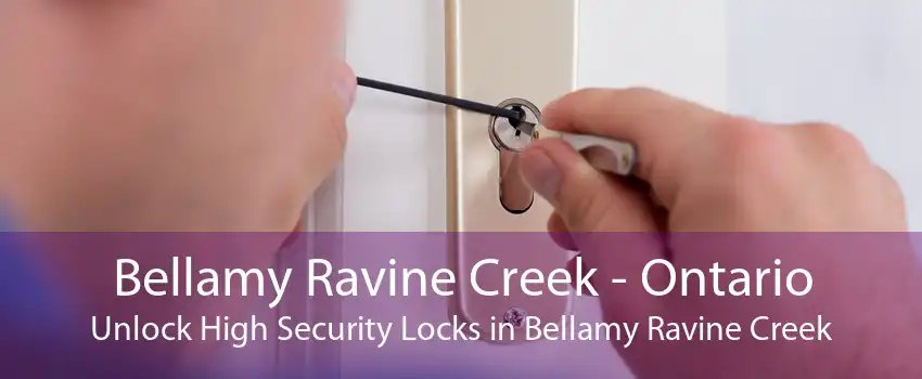 Bellamy Ravine Creek - Ontario Unlock High Security Locks in Bellamy Ravine Creek