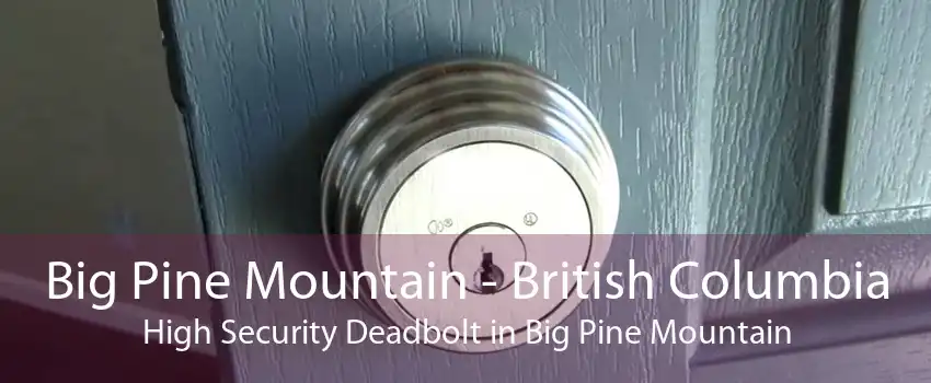 Big Pine Mountain - British Columbia High Security Deadbolt in Big Pine Mountain