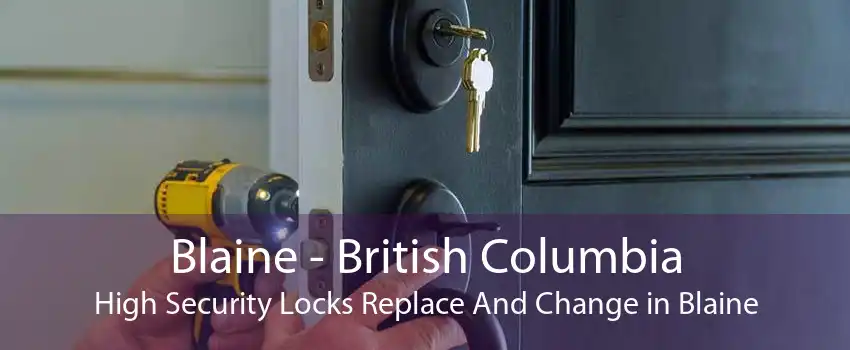 Blaine - British Columbia High Security Locks Replace And Change in Blaine