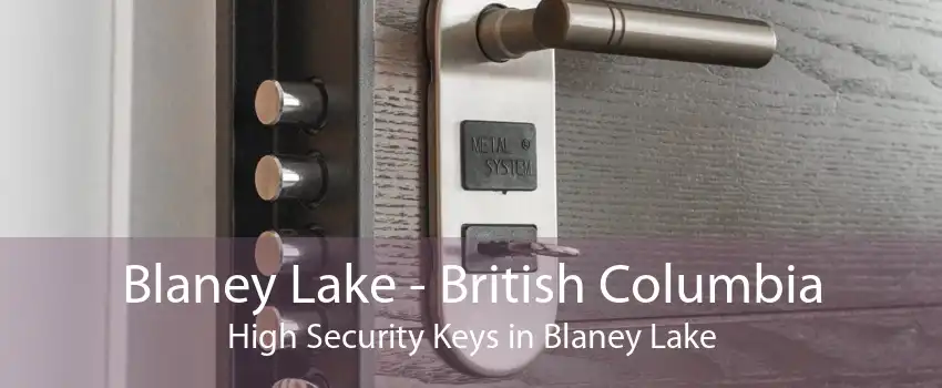 Blaney Lake - British Columbia High Security Keys in Blaney Lake
