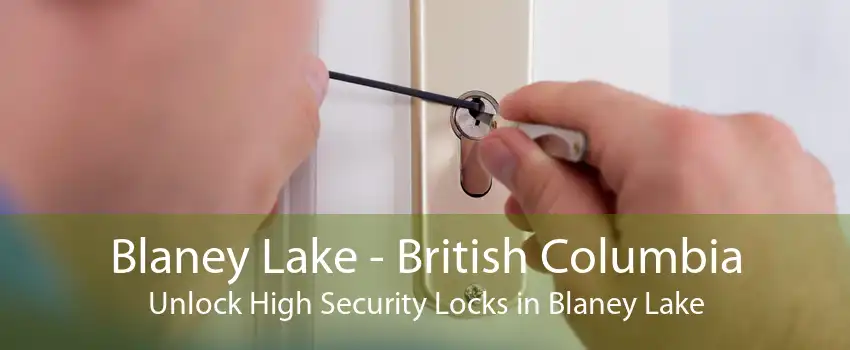 Blaney Lake - British Columbia Unlock High Security Locks in Blaney Lake