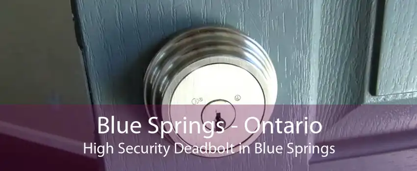 Blue Springs - Ontario High Security Deadbolt in Blue Springs
