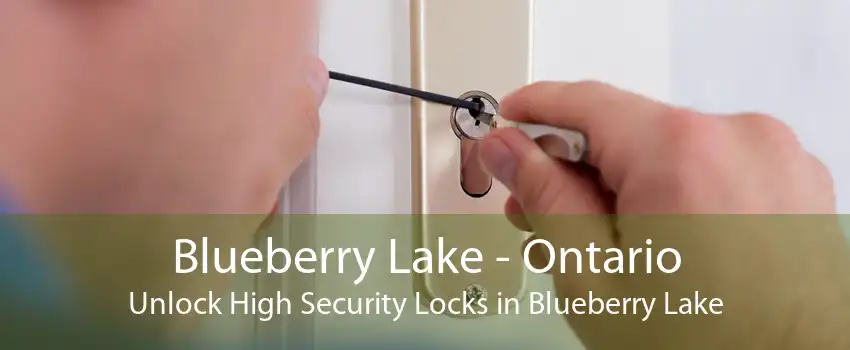 Blueberry Lake - Ontario Unlock High Security Locks in Blueberry Lake