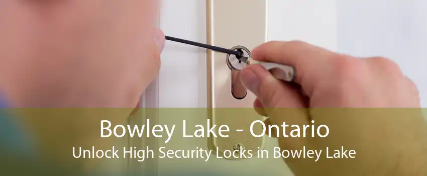 Bowley Lake - Ontario Unlock High Security Locks in Bowley Lake