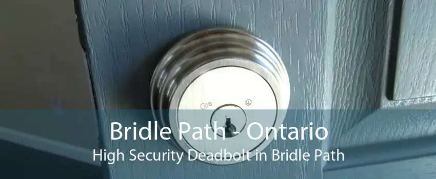 Bridle Path - Ontario High Security Deadbolt in Bridle Path