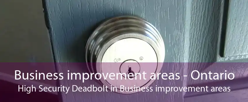 Business improvement areas - Ontario High Security Deadbolt in Business improvement areas