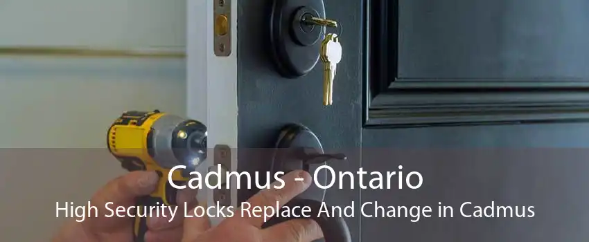 Cadmus - Ontario High Security Locks Replace And Change in Cadmus
