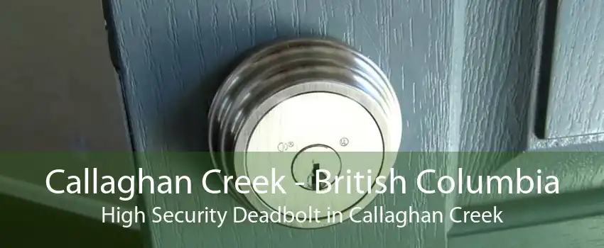 Callaghan Creek - British Columbia High Security Deadbolt in Callaghan Creek