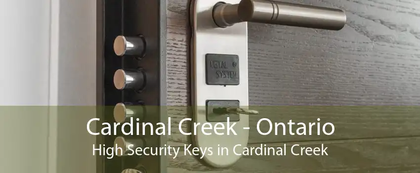 Cardinal Creek - Ontario High Security Keys in Cardinal Creek