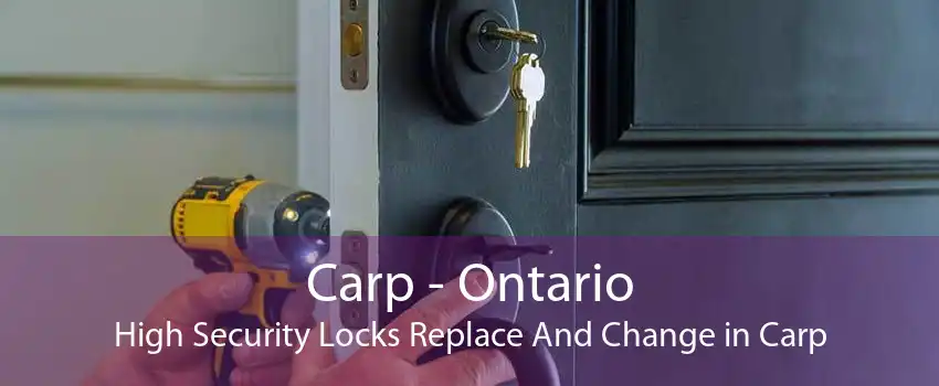 Carp - Ontario High Security Locks Replace And Change in Carp