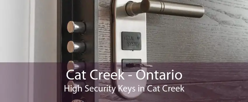 Cat Creek - Ontario High Security Keys in Cat Creek