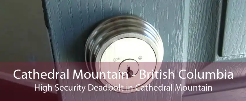 Cathedral Mountain - British Columbia High Security Deadbolt in Cathedral Mountain