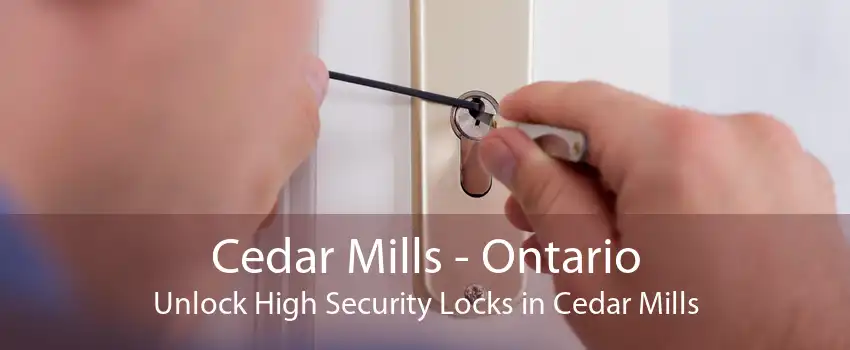 Cedar Mills - Ontario Unlock High Security Locks in Cedar Mills
