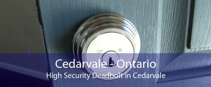 Cedarvale - Ontario High Security Deadbolt in Cedarvale