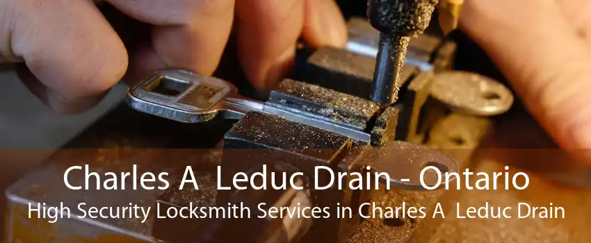 Charles A  Leduc Drain - Ontario High Security Locksmith Services in Charles A  Leduc Drain