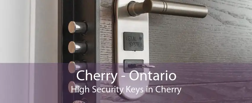 Cherry - Ontario High Security Keys in Cherry