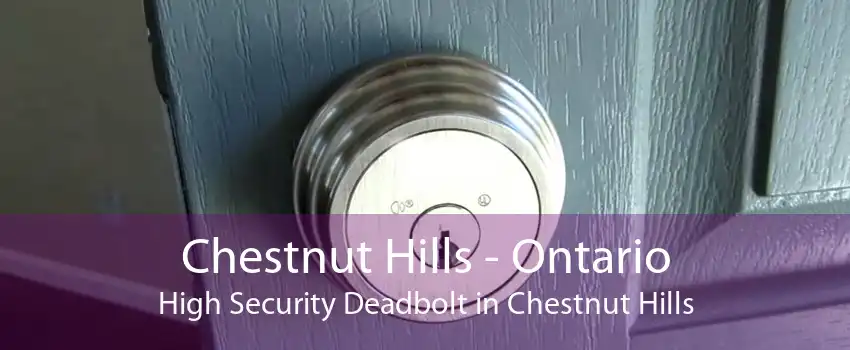 Chestnut Hills - Ontario High Security Deadbolt in Chestnut Hills