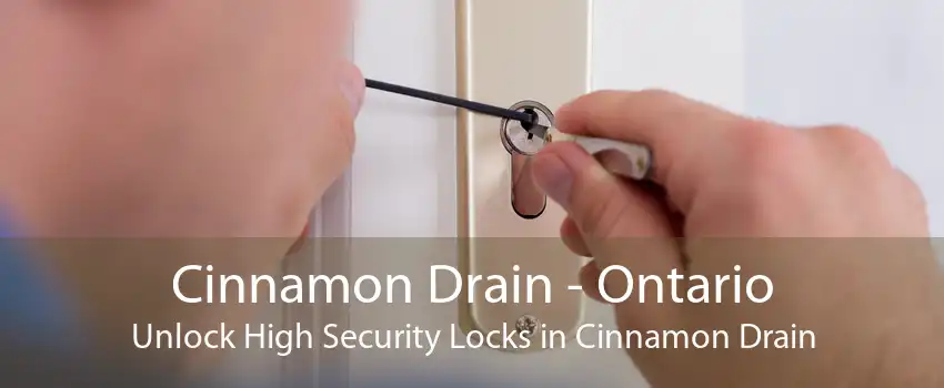 Cinnamon Drain - Ontario Unlock High Security Locks in Cinnamon Drain