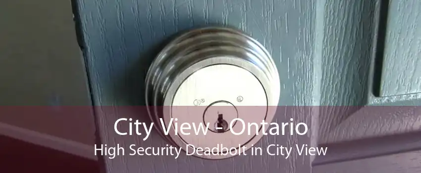 City View - Ontario High Security Deadbolt in City View