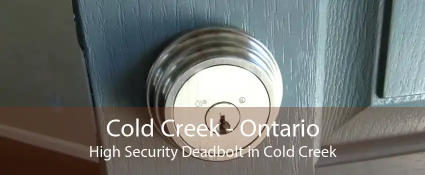 Cold Creek - Ontario High Security Deadbolt in Cold Creek