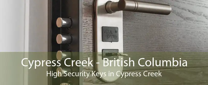 Cypress Creek - British Columbia High Security Keys in Cypress Creek