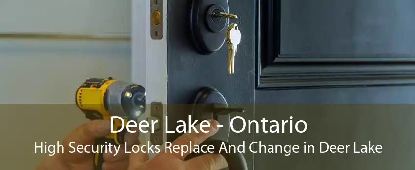 Deer Lake - Ontario High Security Locks Replace And Change in Deer Lake