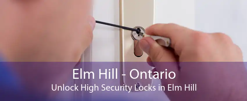 Elm Hill - Ontario Unlock High Security Locks in Elm Hill
