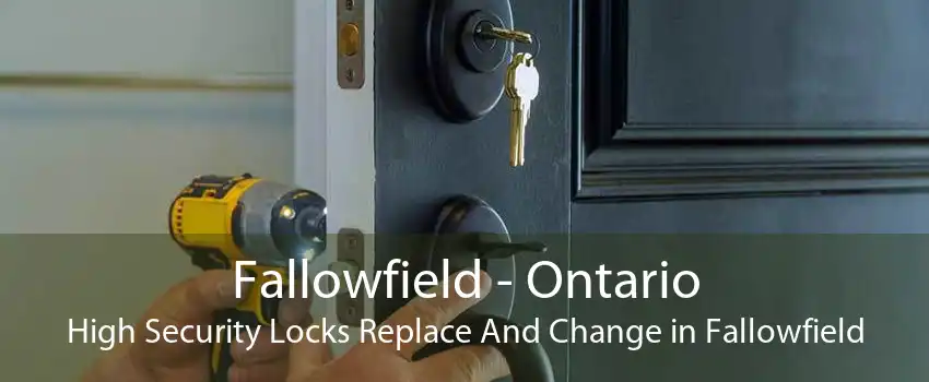 Fallowfield - Ontario High Security Locks Replace And Change in Fallowfield